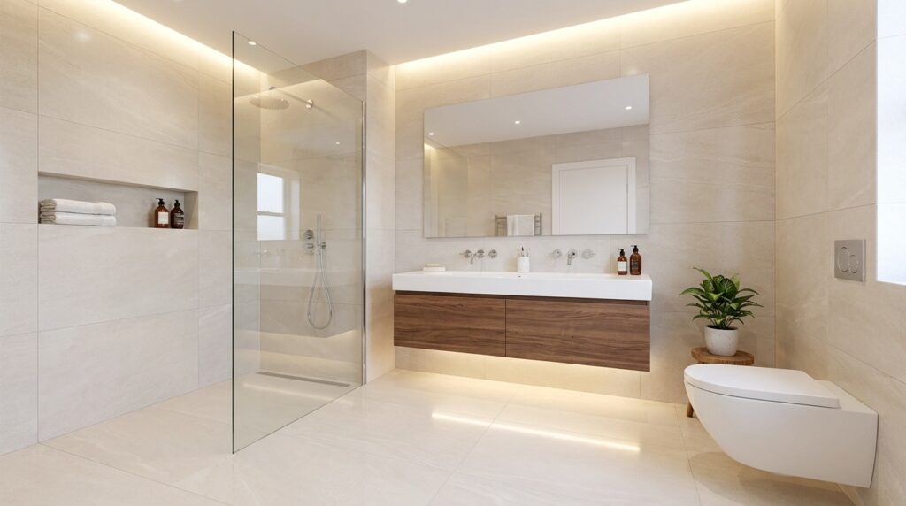 Ediltasc ristrutturazione bagno chiavi in mano con materiali d'eccellenza e impiantistica idraulica certificata a Roma